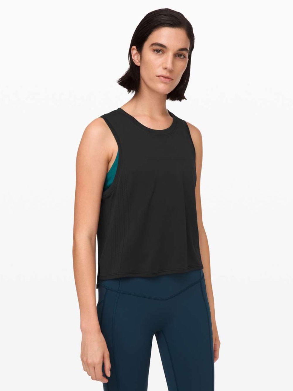 New lululemon Train to Be Tank perforated breeze Black size 4 top